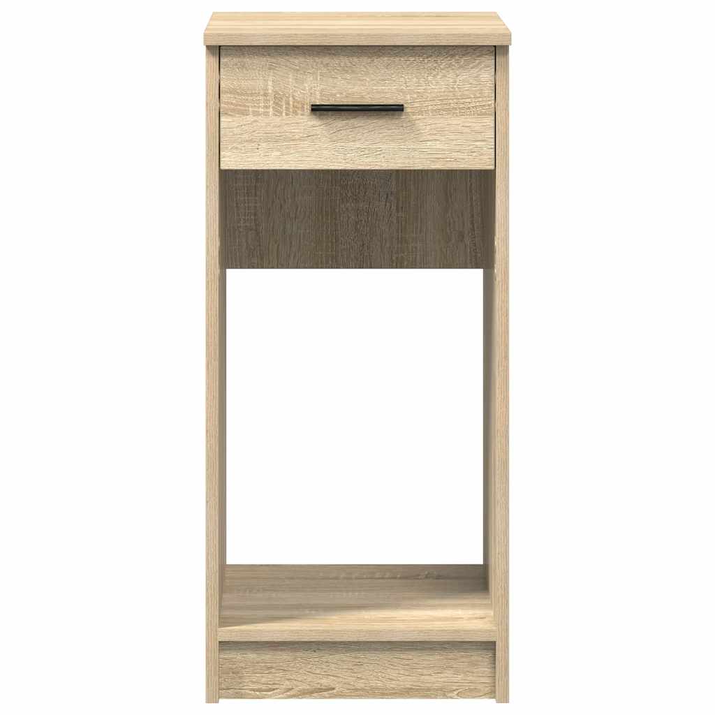 Computer Tower Stand with Drawer Sonoma Oak 35x45x77 cm