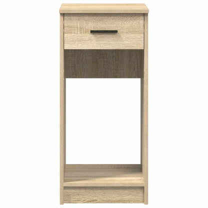 Computer Tower Stand with Drawer Sonoma Oak 35x45x77 cm