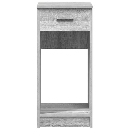 Computer Tower Stand with Drawer Grey Sonoma 35x45x77 cm