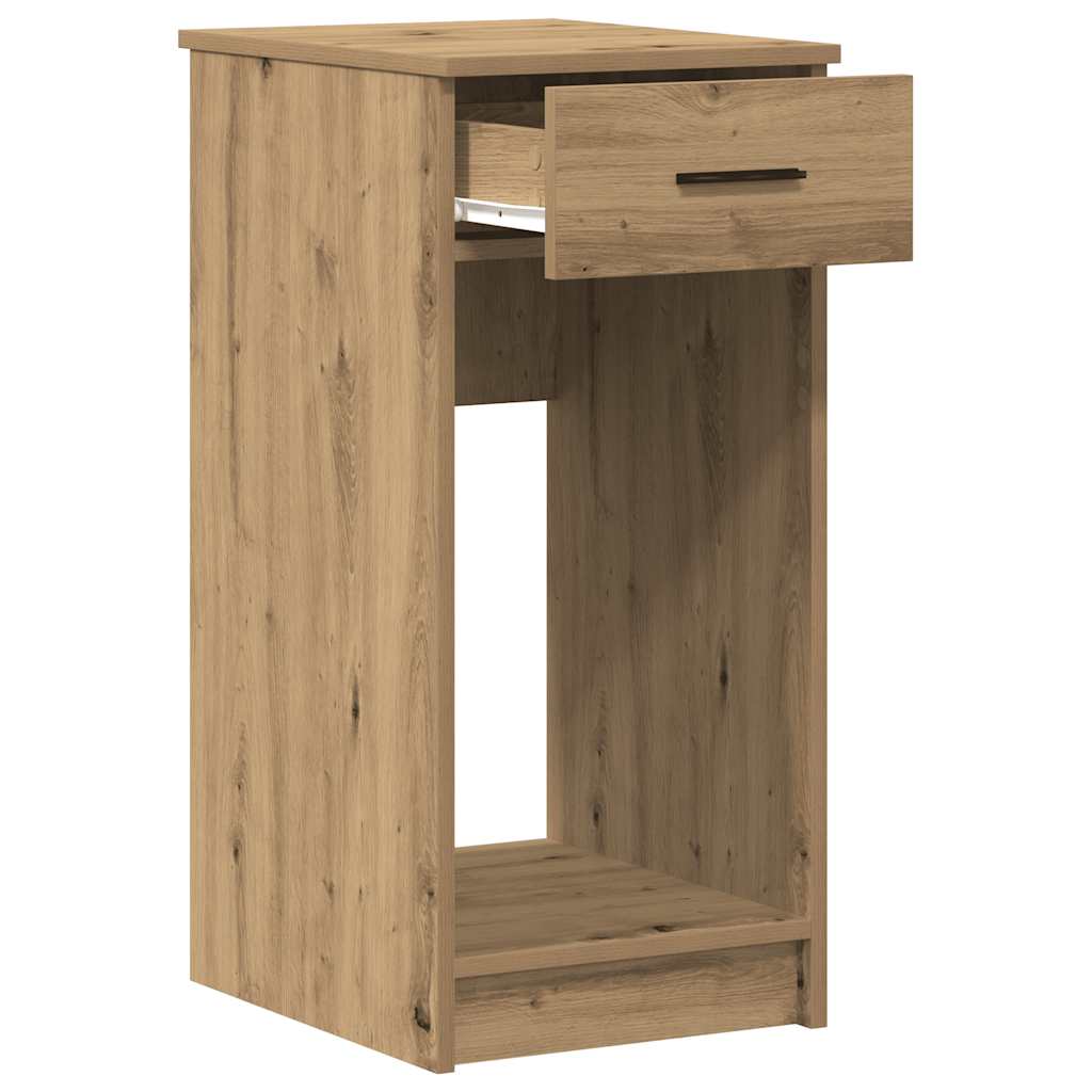 Computer Tower Stand with Drawer Artisan Oak 35x45x77 cm