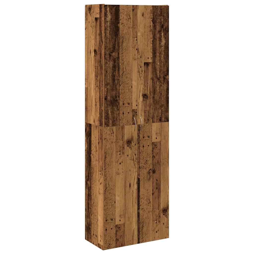 Highboard Old Wood 60x32x190 cm Engineered Wood