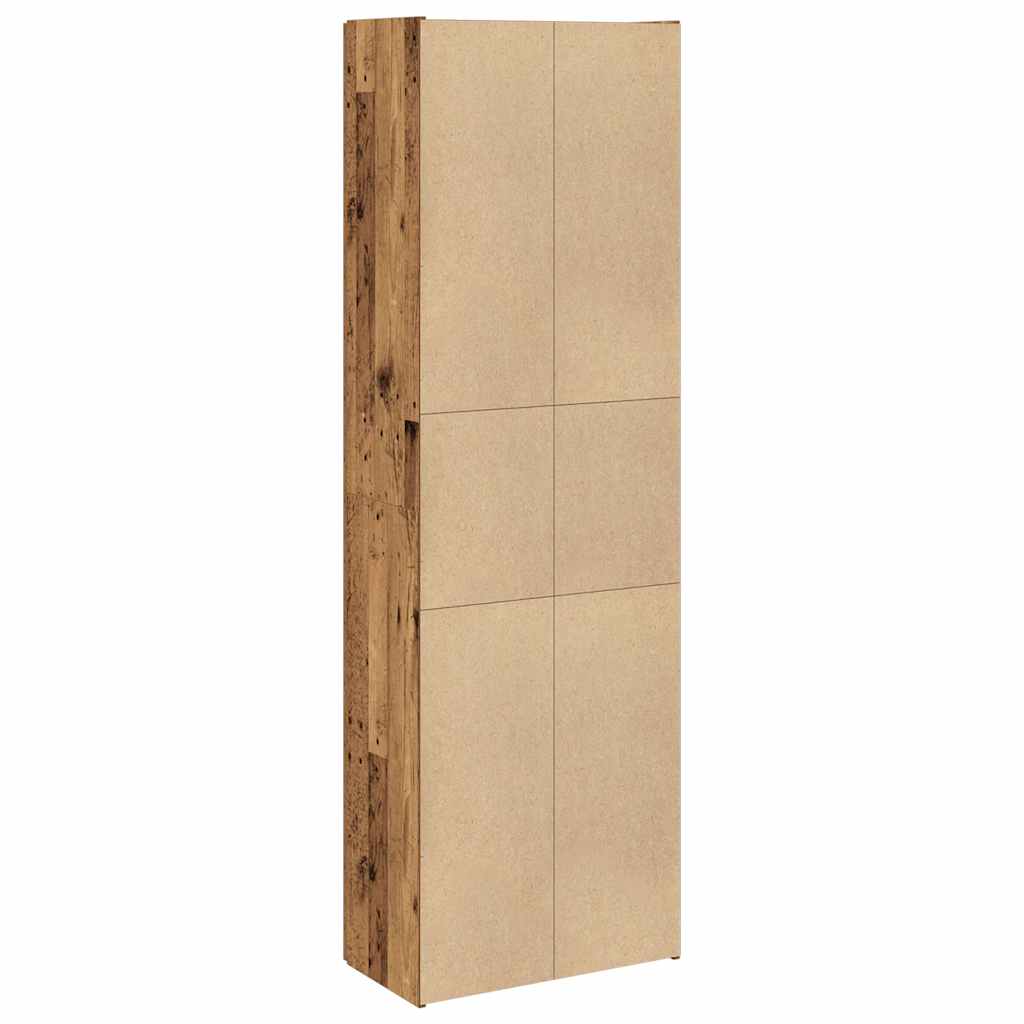 Highboard Old Wood 60x32x190 cm Engineered Wood