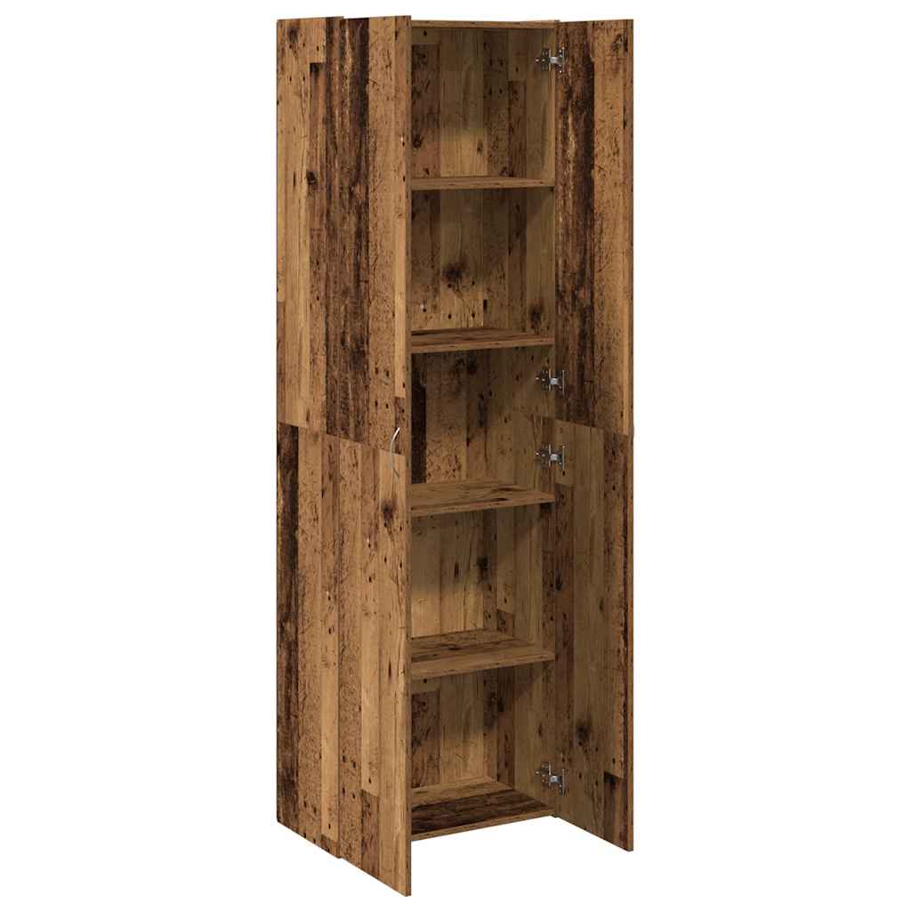 Highboard Old Wood 60x32x190 cm Engineered Wood