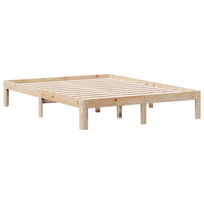 Bookcase Bed without Mattress 160x200cm Solid Wood Pine