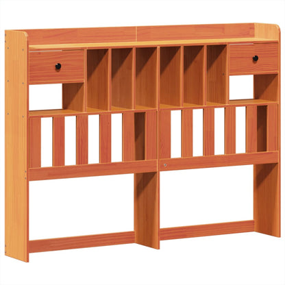 Bed Frame without Mattress Wax Brown 160x200 cm Solid Wood Pine