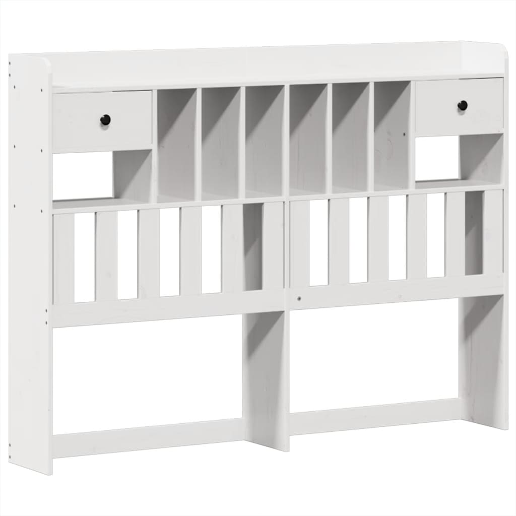 Bed Frame without Mattress White 140x190 cm Solid Wood Pine