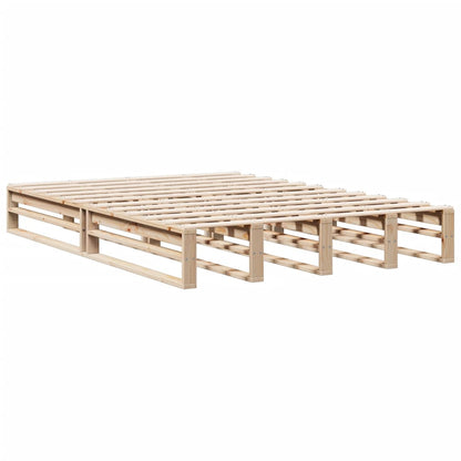 Bookcase Bed without Mattress 160x200 cm Solid Wood Pine
