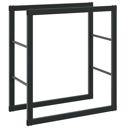 Firewood Rack Black 55x30x61 cm Steel