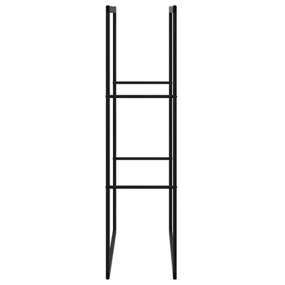 Firewood Rack Black 55x30x116 cm Steel