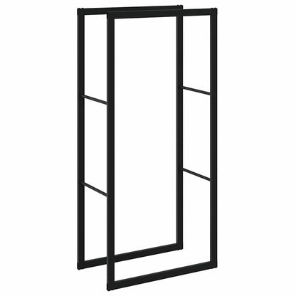 Firewood Rack Black 55x30x116 cm Steel