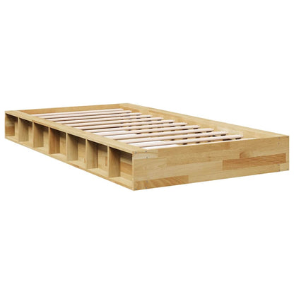 Bed Frame without Mattress 80x200 cm Solid Wood Oak