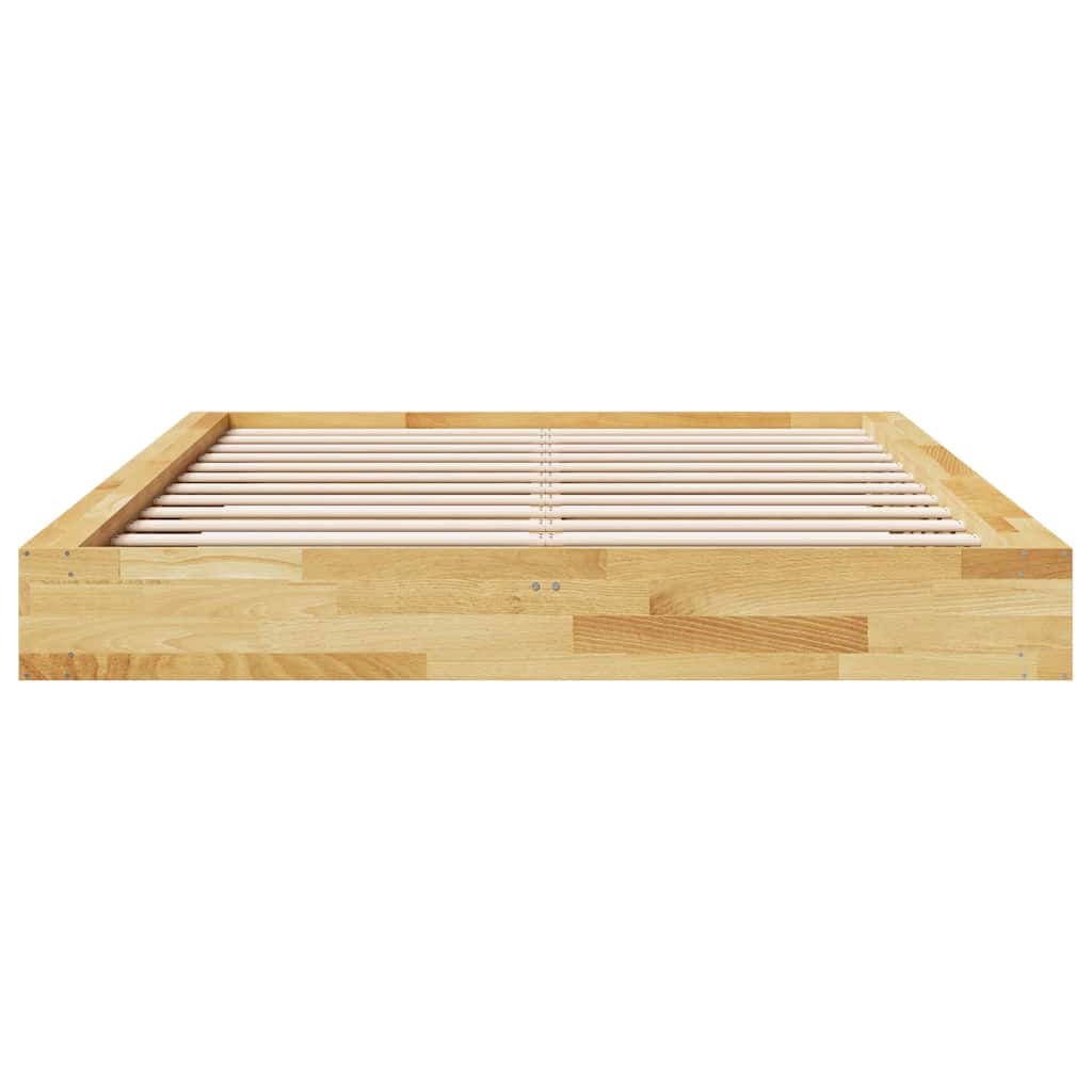 Bed Frame without Mattress 160x200 cm Solid Wood Oak