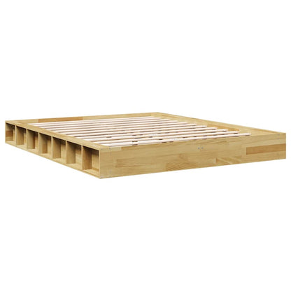 Bed Frame without Mattress 160x200 cm Solid Wood Oak