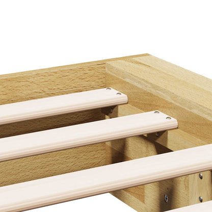 Bed Frame without Mattress 160x200 cm Solid Wood Oak