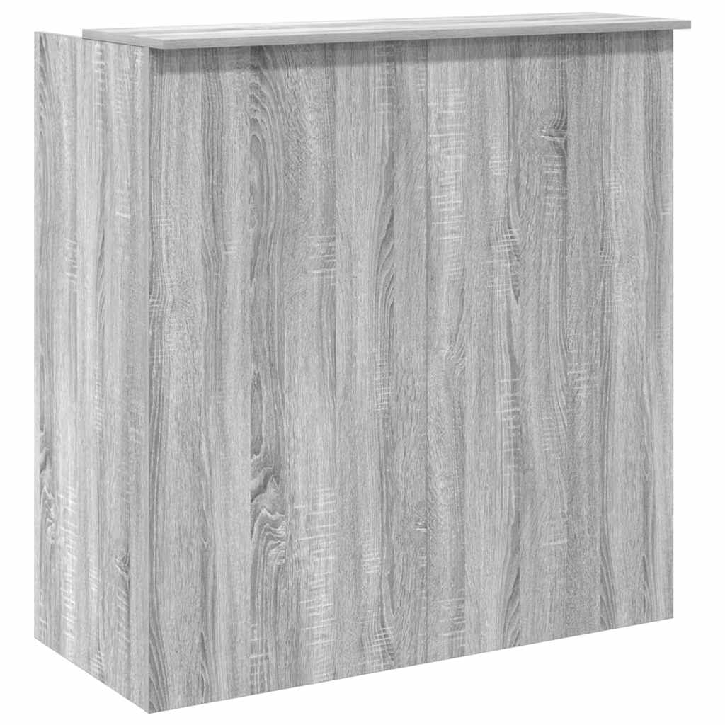 Reception Desk Grey Sonoma 100x50x103.5 cm Engineered Wood