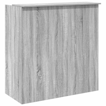 Reception Desk Grey Sonoma 100x50x103.5 cm Engineered Wood