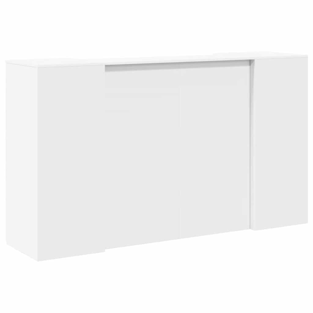 Reception Desk White 180x50x103.5 cm Engineered Wood