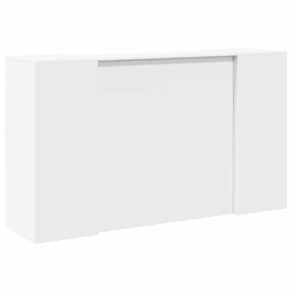 Reception Desk White 180x50x103.5 cm Engineered Wood