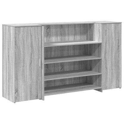 Reception Desk Grey Sonoma 180x50x103.5 cm Engineered Wood