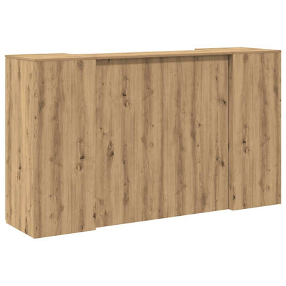 Reception Desk Artisan Oak 180x50x103.5 cm Engineered Wood