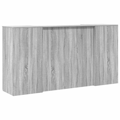 Reception Desk Grey Sonoma 200x50x103.5 cm Engineered Wood