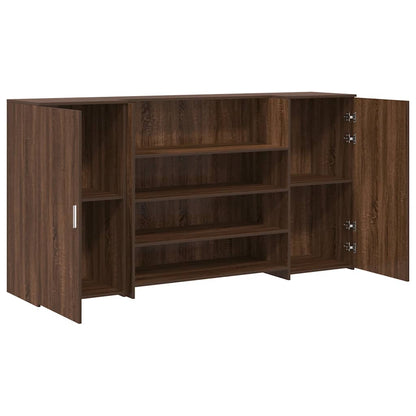 Reception Desk Brown Oak 200x50x103.5 cm Engineered Wood