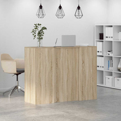 Reception Desk Sonoma Oak 135x50x103.5 cm Engineered Wood