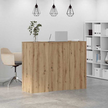 Reception Desk Artisan Oak 135x50x103.5 cm Engineered Wood