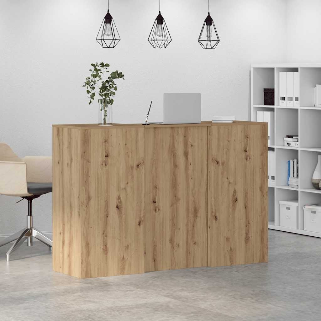 Reception Desk Artisan Oak 155x50x103.5 cm Engineered Wood