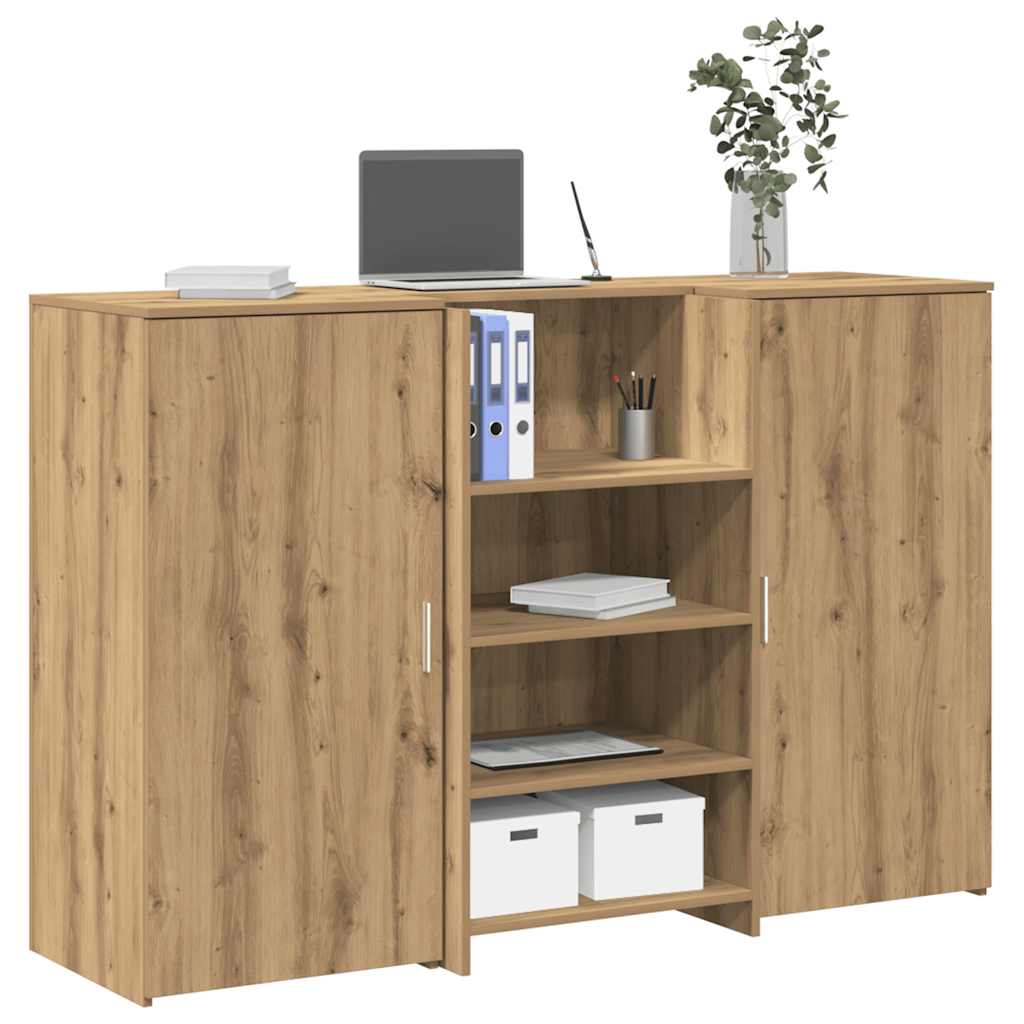 Reception Desk Artisan Oak 155x50x103.5 cm Engineered Wood