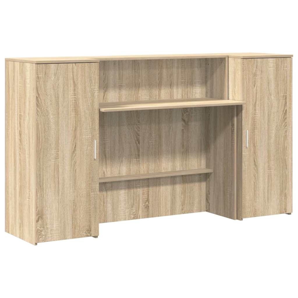 Reception Desk Sonoma Oak 180x50x103.5 cm Engineered Wood