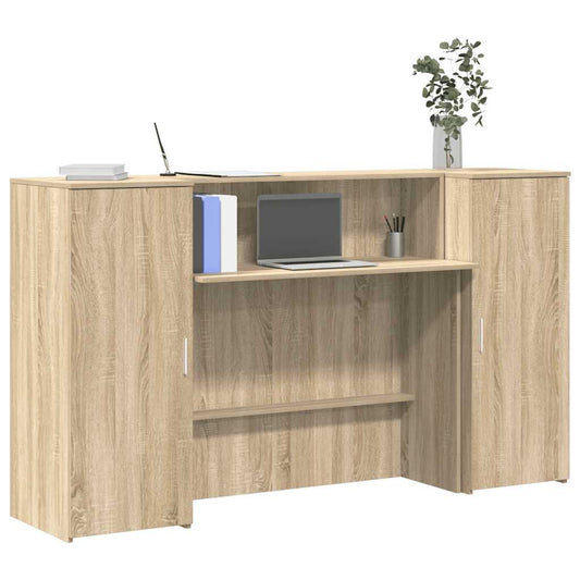 Reception Desk Sonoma Oak 180x50x103.5 cm Engineered Wood