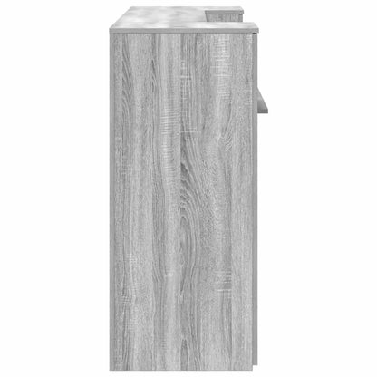 Reception Desk Grey Sonoma 180x50x103.5 cm Engineered Wood