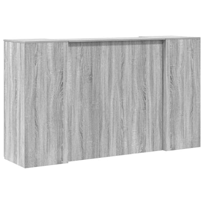 Reception Desk Grey Sonoma 180x50x103.5 cm Engineered Wood