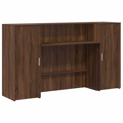 Reception Desk Brown Oak 180x50x103.5 cm Engineered Wood