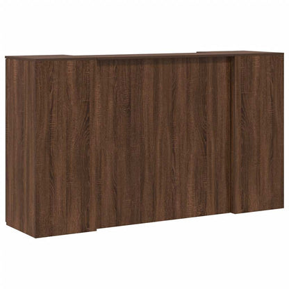 Reception Desk Brown Oak 180x50x103.5 cm Engineered Wood