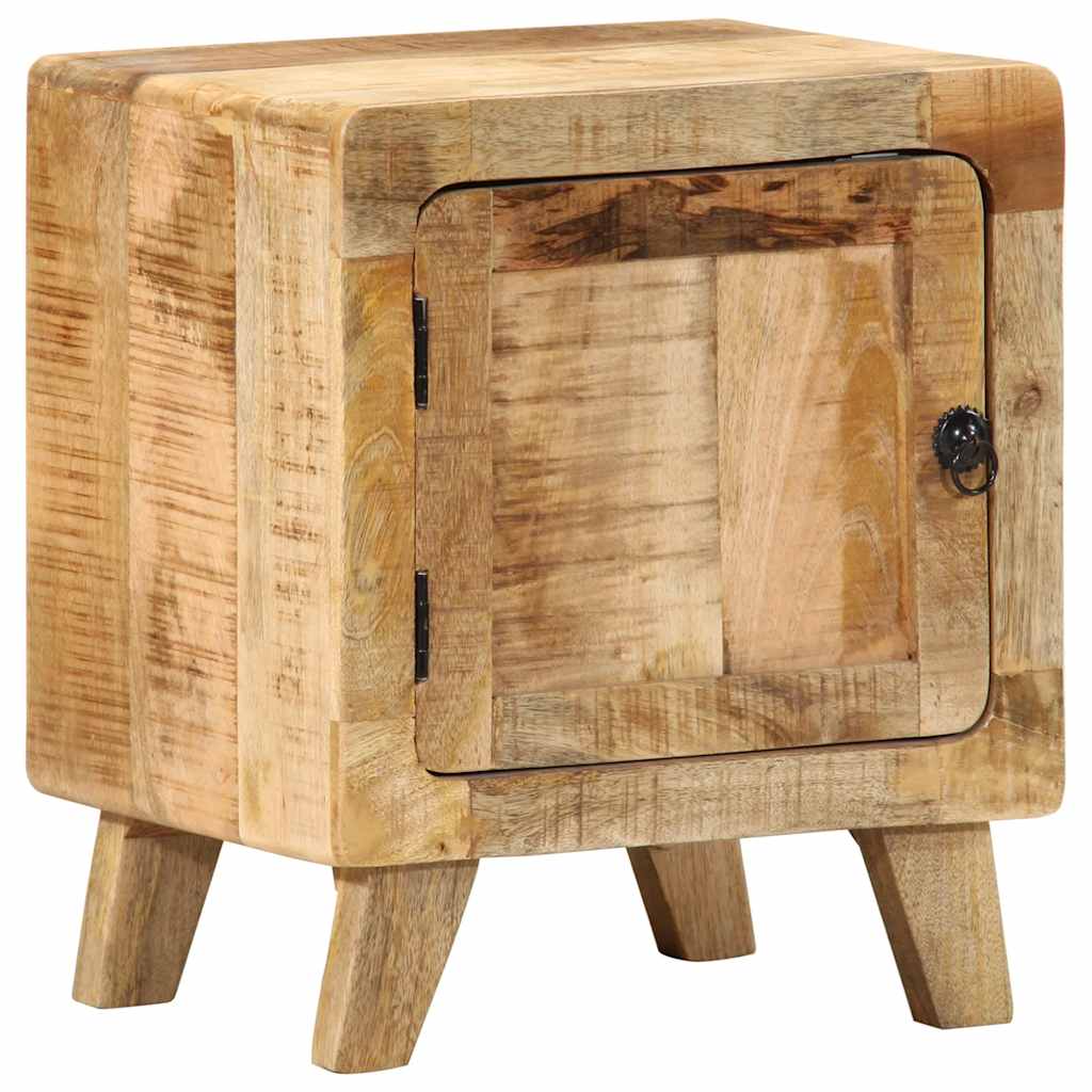 Bedside Cabinet 2 pcs 40x32x46 cm Solid Wood Rough Mango