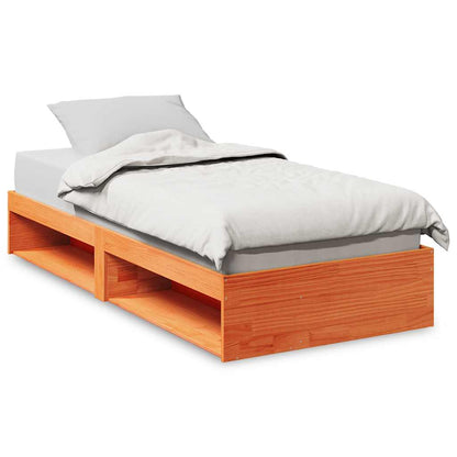 Day Bed without Mattress Wax Brown 80x200 cm Solid Wood Pine