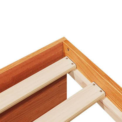 Day Bed without Mattress Wax Brown 80x200 cm Solid Wood Pine