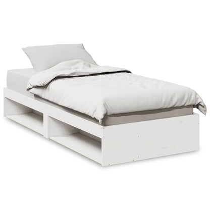 Day Bed without Mattress White 75x190 cm Solid Wood Pine
