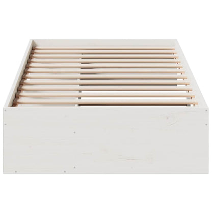 Day Bed without Mattress White 75x190 cm Solid Wood Pine