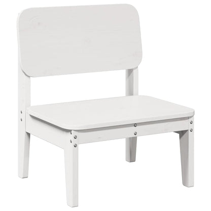 Garden Chairs 2 pcs White 60x52.5x72 cm Solid Wood Pine
