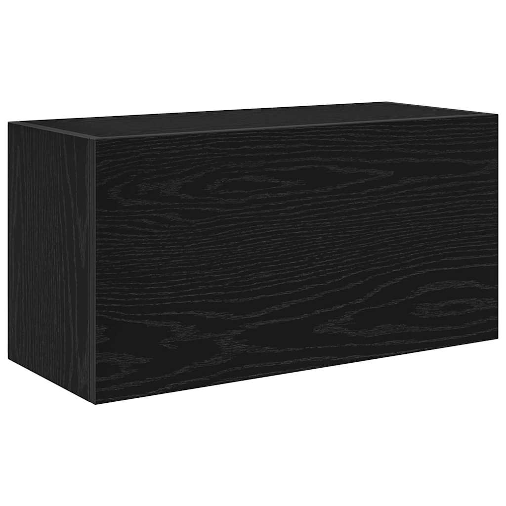 Bathroom Wall Cabinet Black 60x25x30 cm Engineered Wood