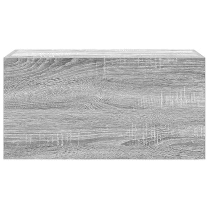 Bathroom Wall Cabinet Grey Sonoma 60x25x30 cm Engineered Wood