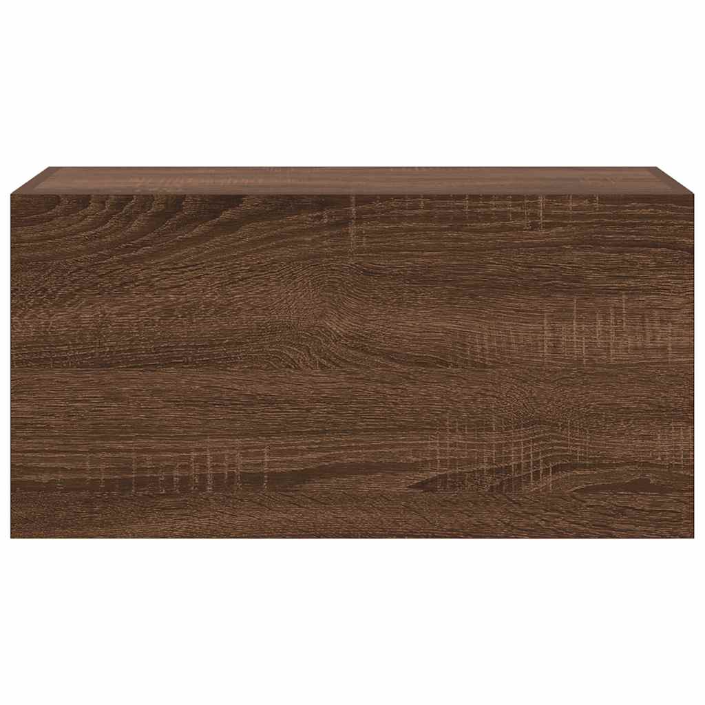 Bathroom Wall Cabinet Brown Oak 60x25x30 cm Engineered Wood