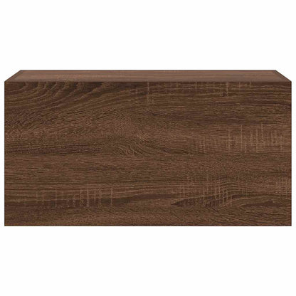 Bathroom Wall Cabinet Brown Oak 60x25x30 cm Engineered Wood