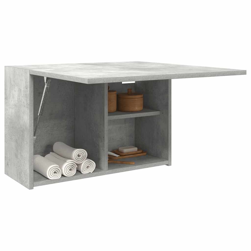 Bathroom Wall Cabinet Concrete Grey 60x25x40 cm Engineered Wood