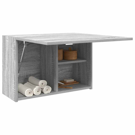 Bathroom Wall Cabinet Grey Sonoma 60x25x40 cm Engineered Wood