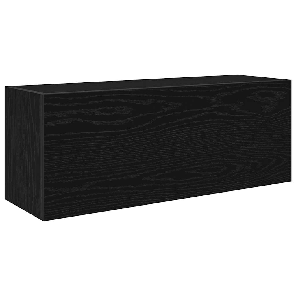 Bathroom Wall Cabinet Black 80x25x30 cm Engineered Wood