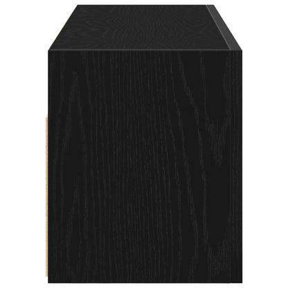 Bathroom Wall Cabinet Black 80x25x30 cm Engineered Wood